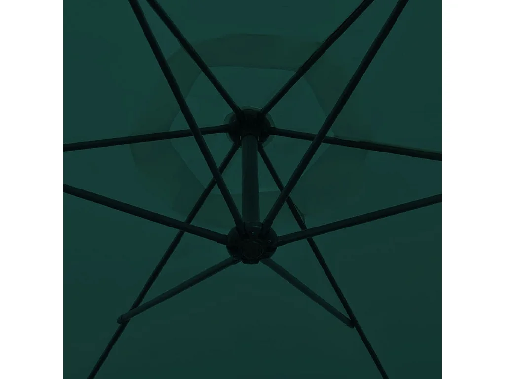 Kristine Marie  Parasol de jardin en porte-à-faux 3 m vert