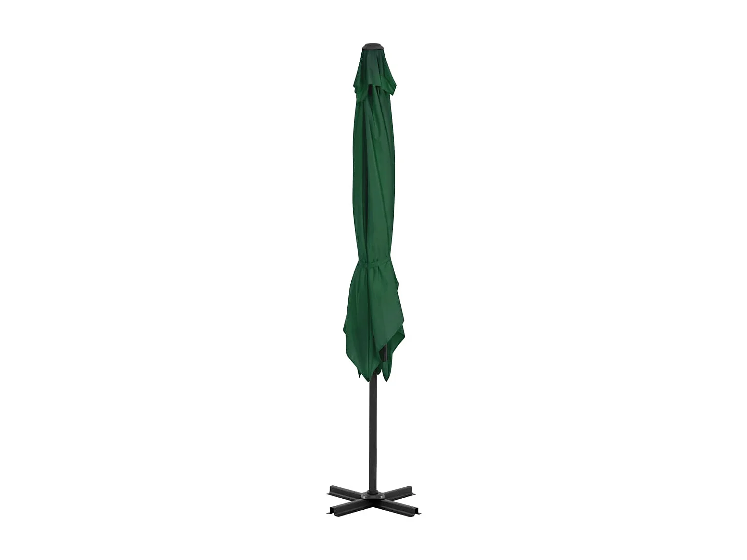 Liège  Parasol de jardin en porte-à-faux et poteau en aluminium vert