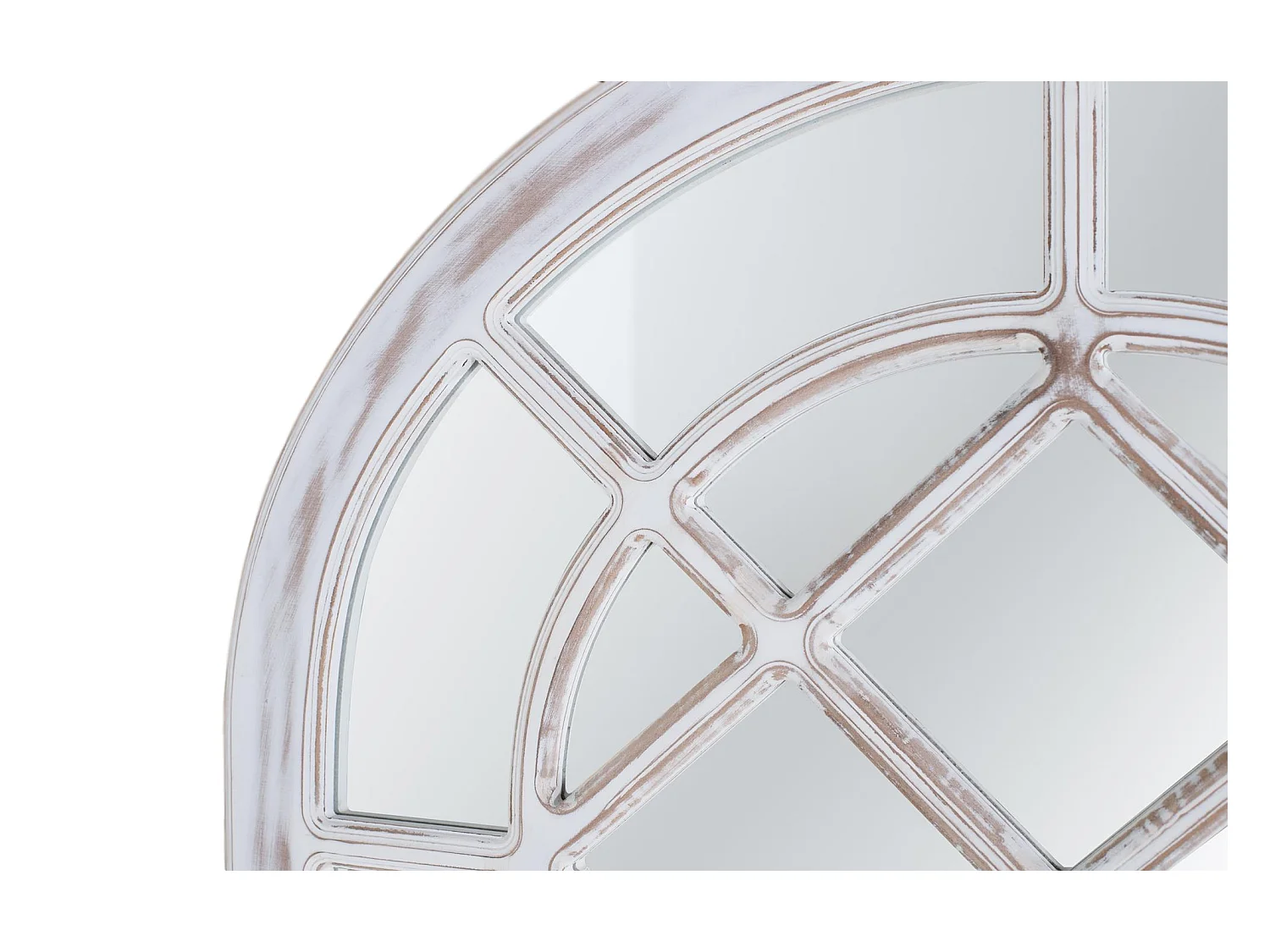 Miroir artisanal en MDF. Le produit peut présenter des irrégularités et des variations de finition par rapport à l'image.