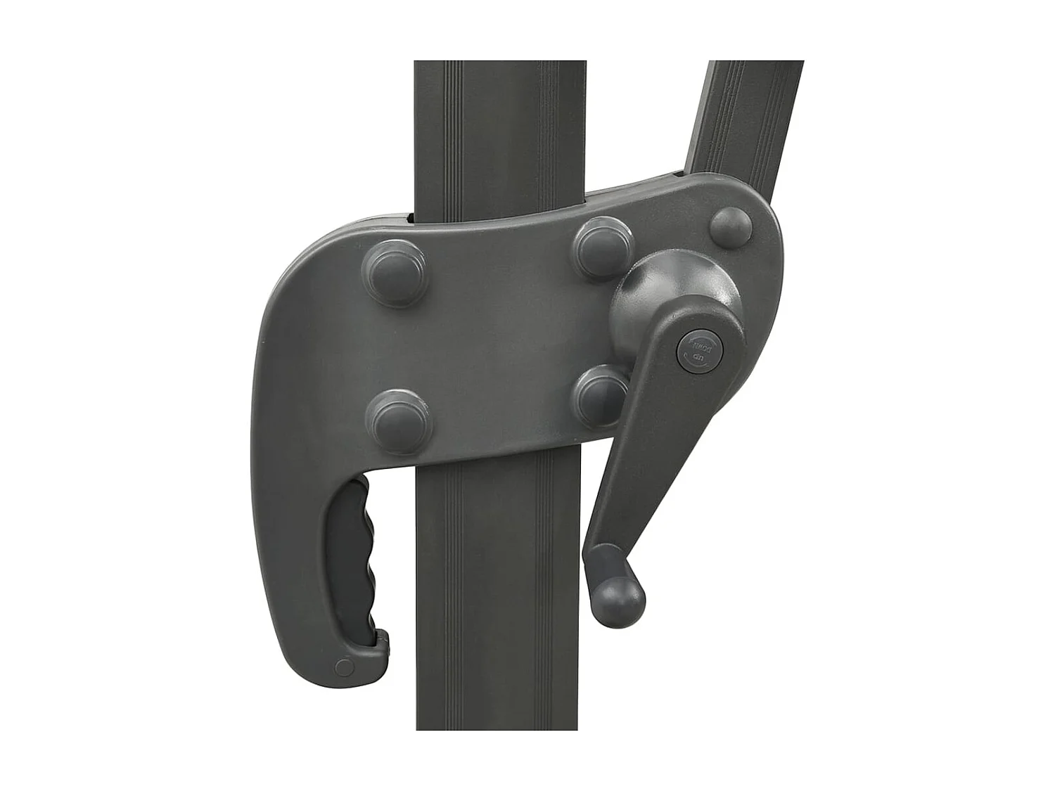 Zuienkerke  Parasol de jardin en porte-à-faux avec double toit anthracite