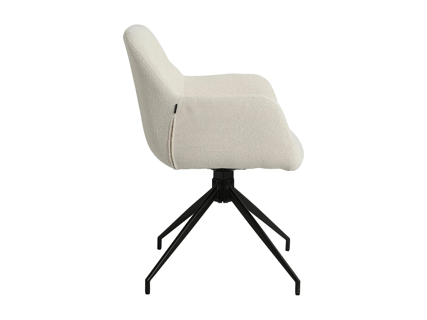 chaises avec accoudoirs - Tissu - Crème - Merlinda