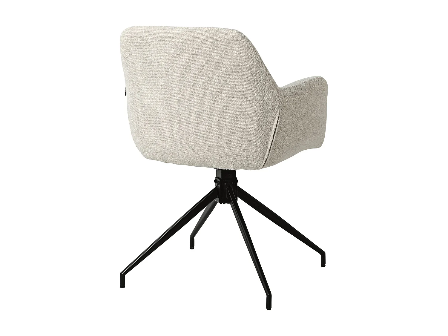 chaises avec accoudoirs - Tissu - Crème - Merlinda