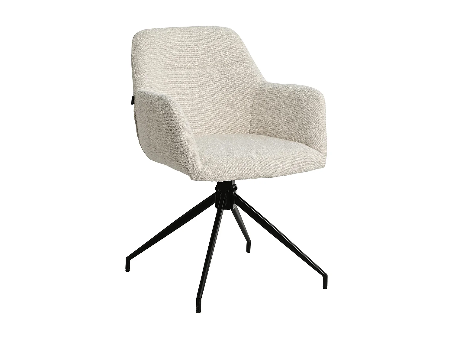 chaises avec accoudoirs - Tissu - Crème - Merlinda