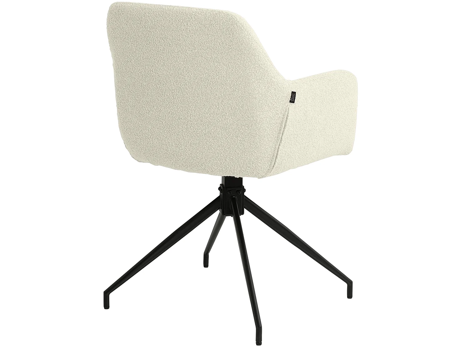 chaises avec accoudoirs - Tissu - Crème - Merlinda