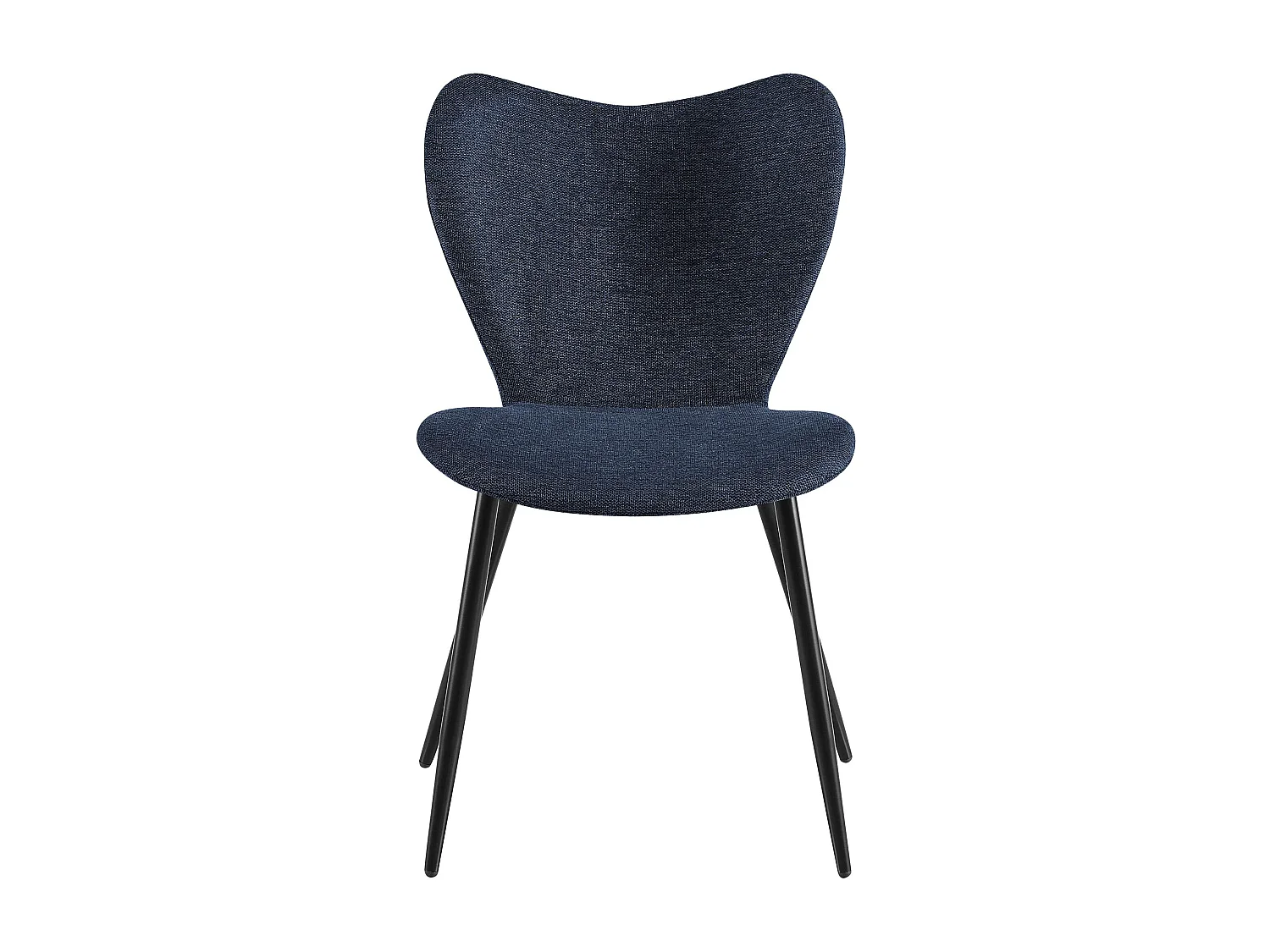 chaise salle à manger - Tissu - Bleu - Maika