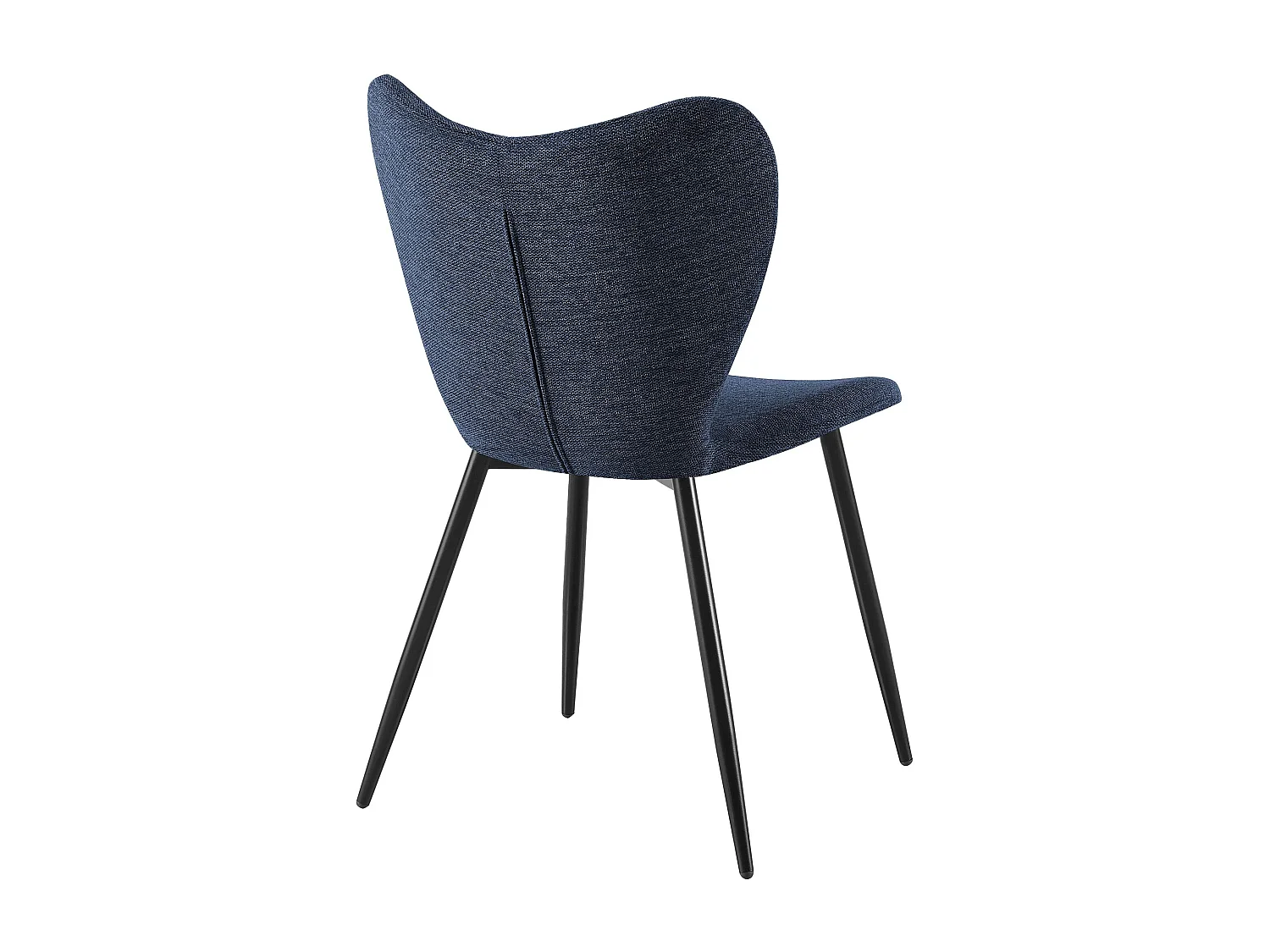 chaise salle à manger - Tissu - Bleu - Maika