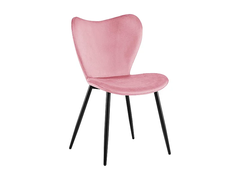 chaise salle à manger - Velours - Rose - Maika