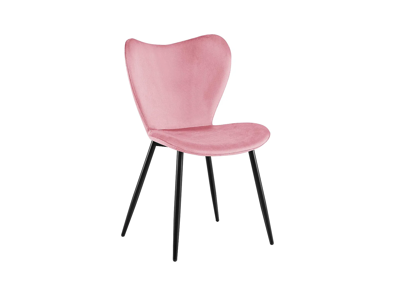 chaise salle à manger - Velours - Rose - Maika