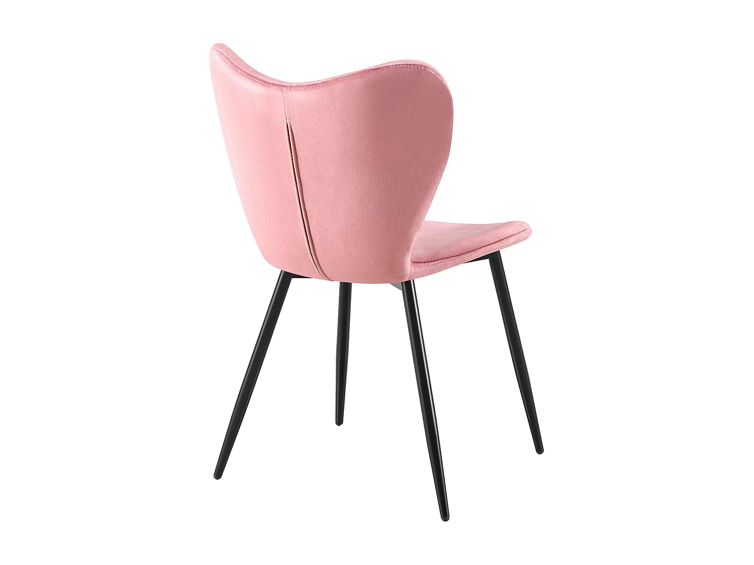 chaise salle à manger - Velours - Rose - Maika