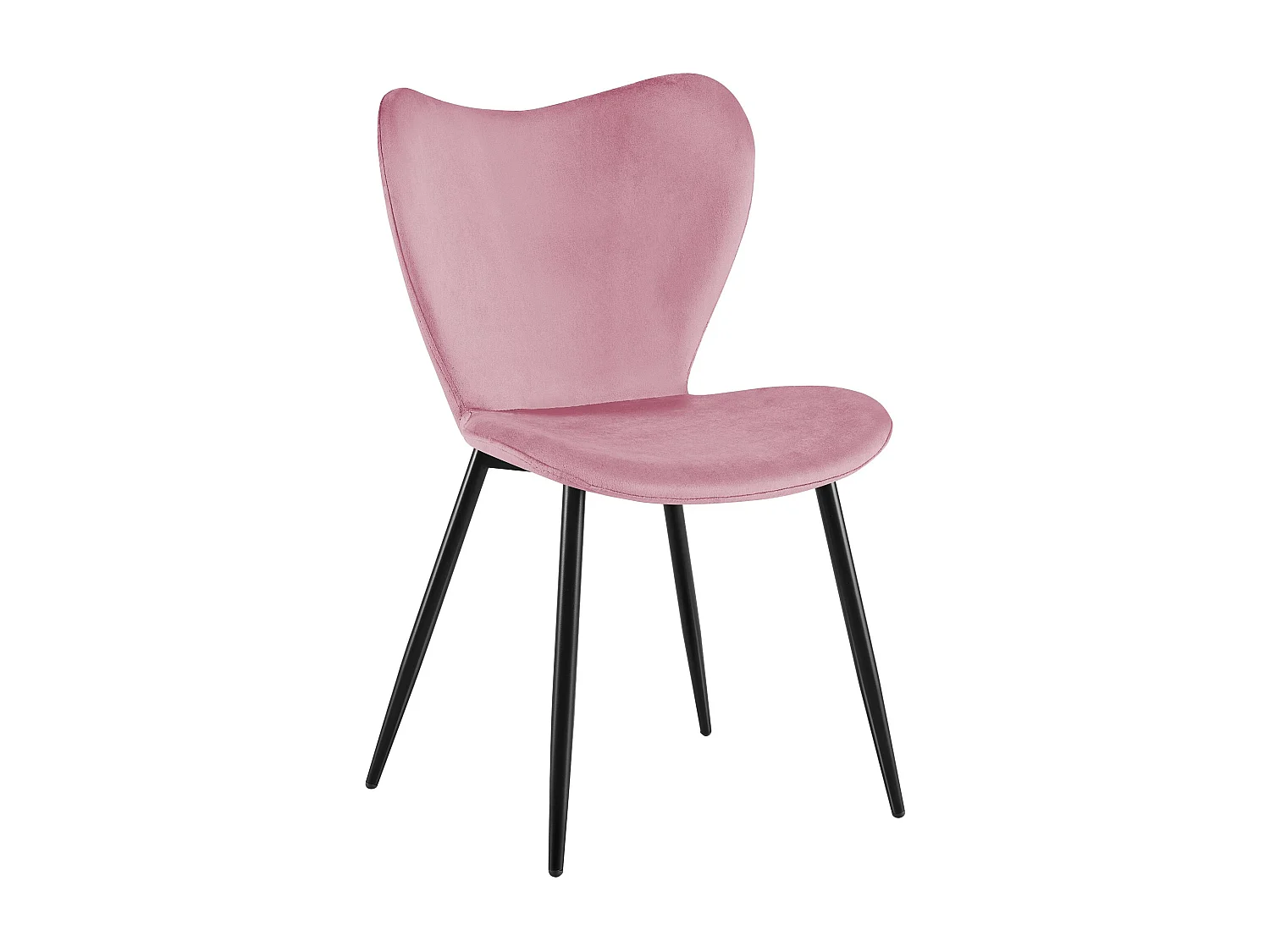 chaise salle à manger - Velours - Rose - Maika