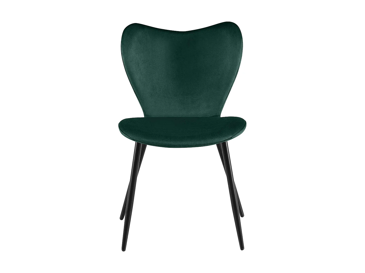 chaise salle à manger - Velours - Vert - Maika