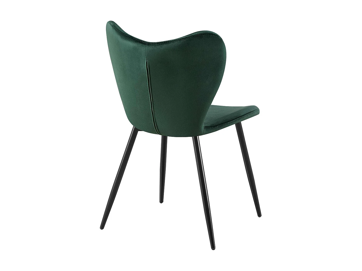 chaise salle à manger - Velours - Vert - Maika