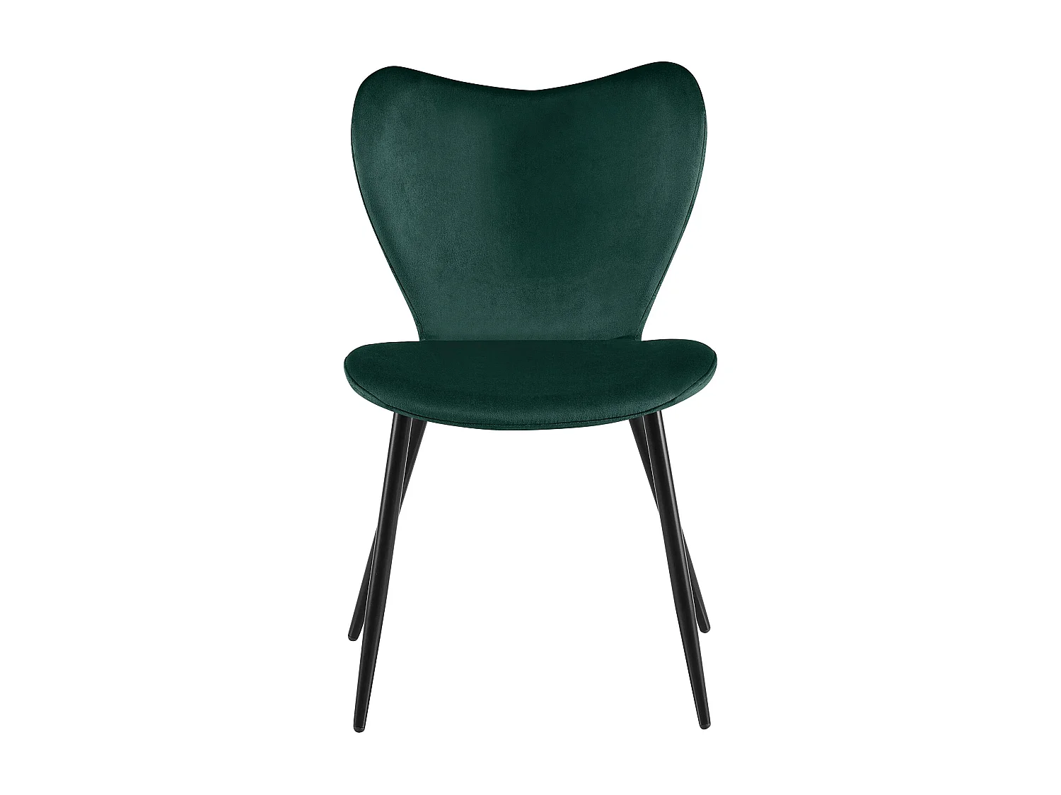 chaise salle à manger - Velours - Vert - Maika