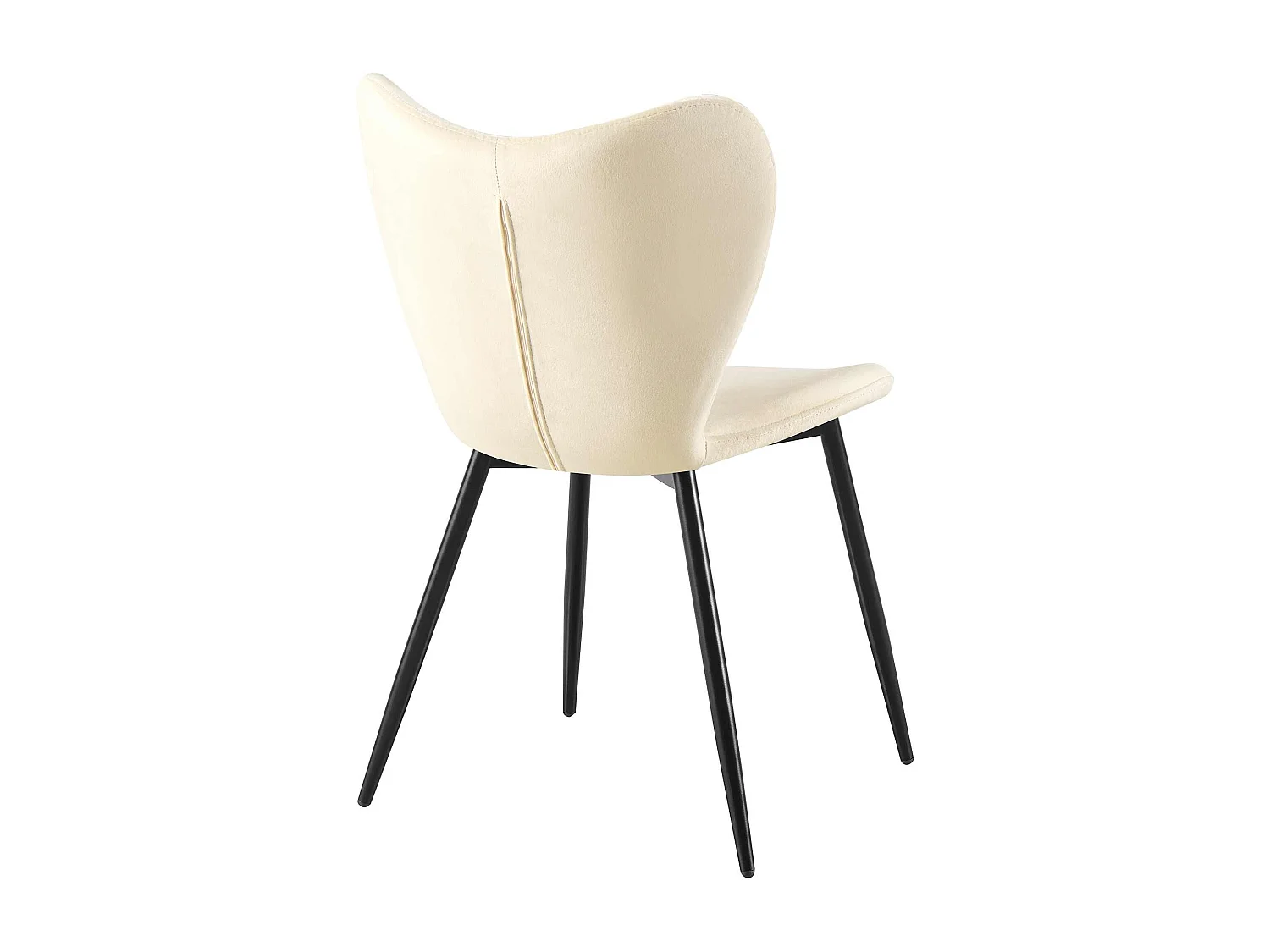 chaise salle à manger - Velours - Crème - Maika