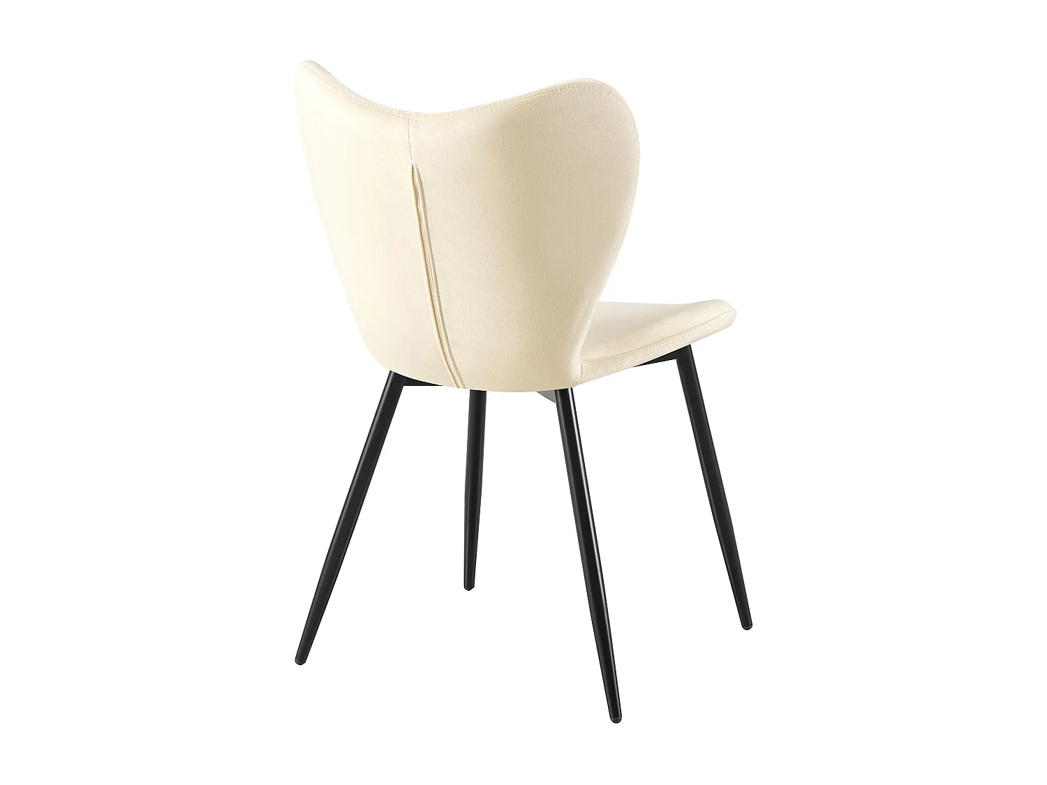 chaise salle à manger - Velours - Crème - Maika