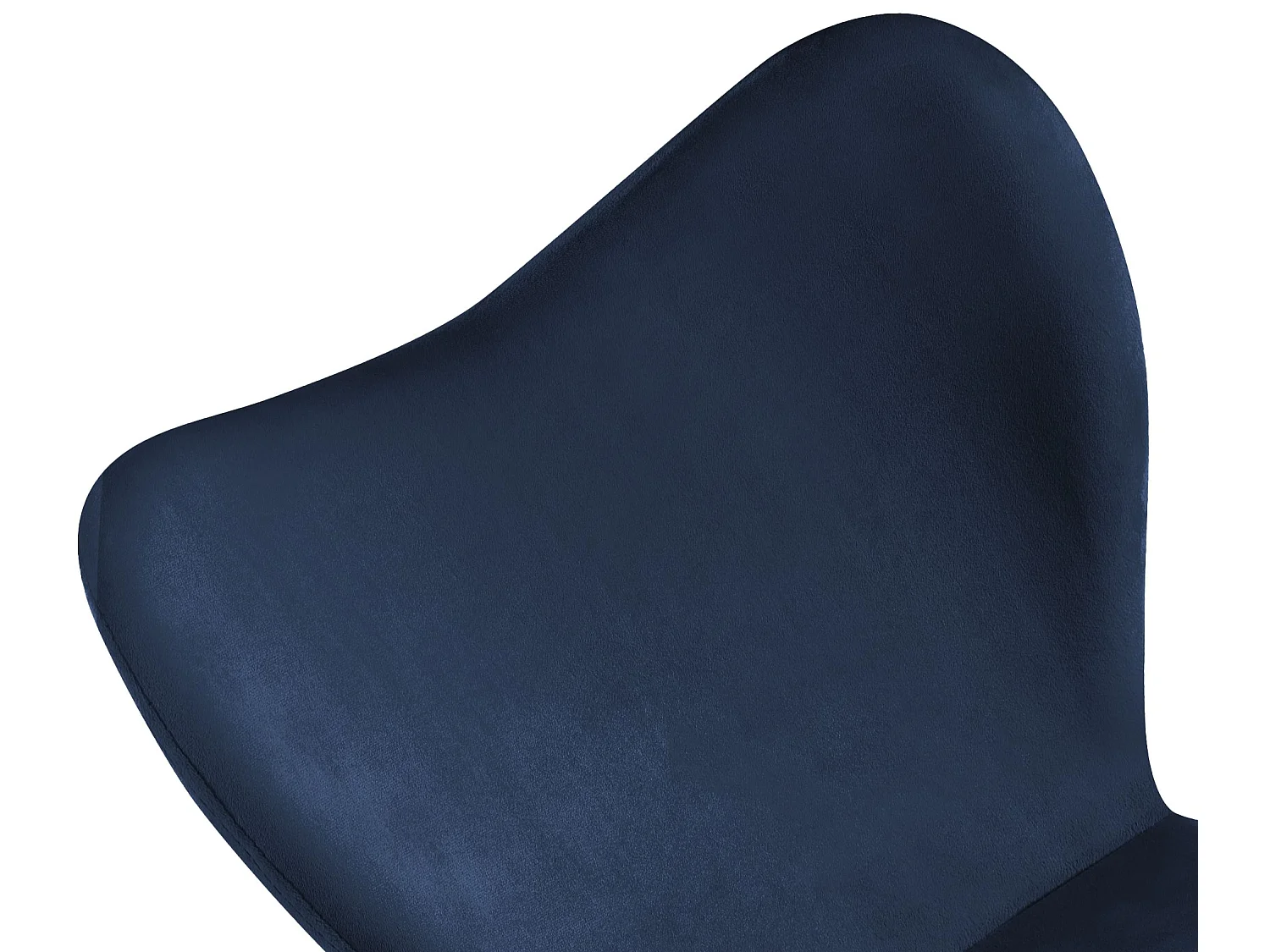 chaise salle à manger - Velours - Bleu foncé - Maika