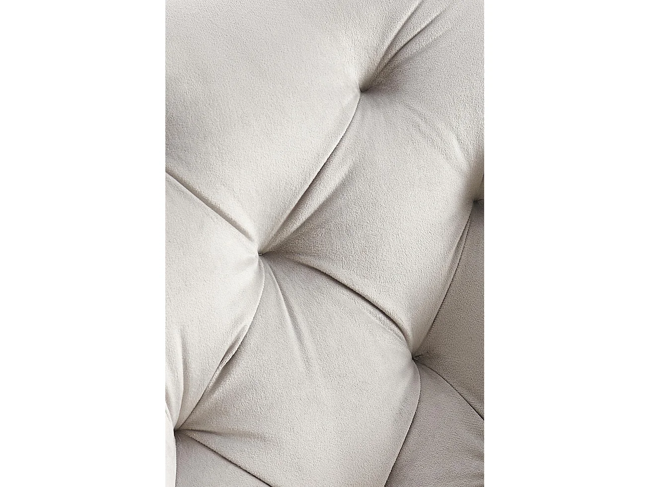 Lot de 2  chaises avec accoudoirs - Velours - Gris - Antigo