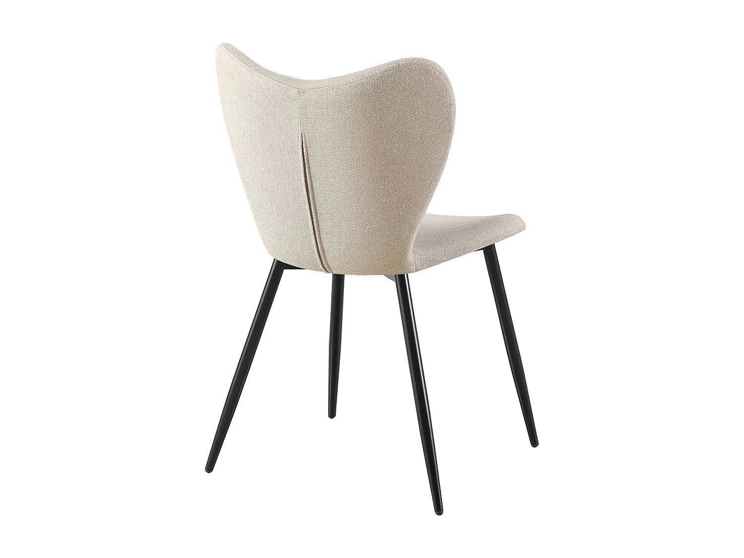 chaise salle à manger - Tissu - Crème - Maika