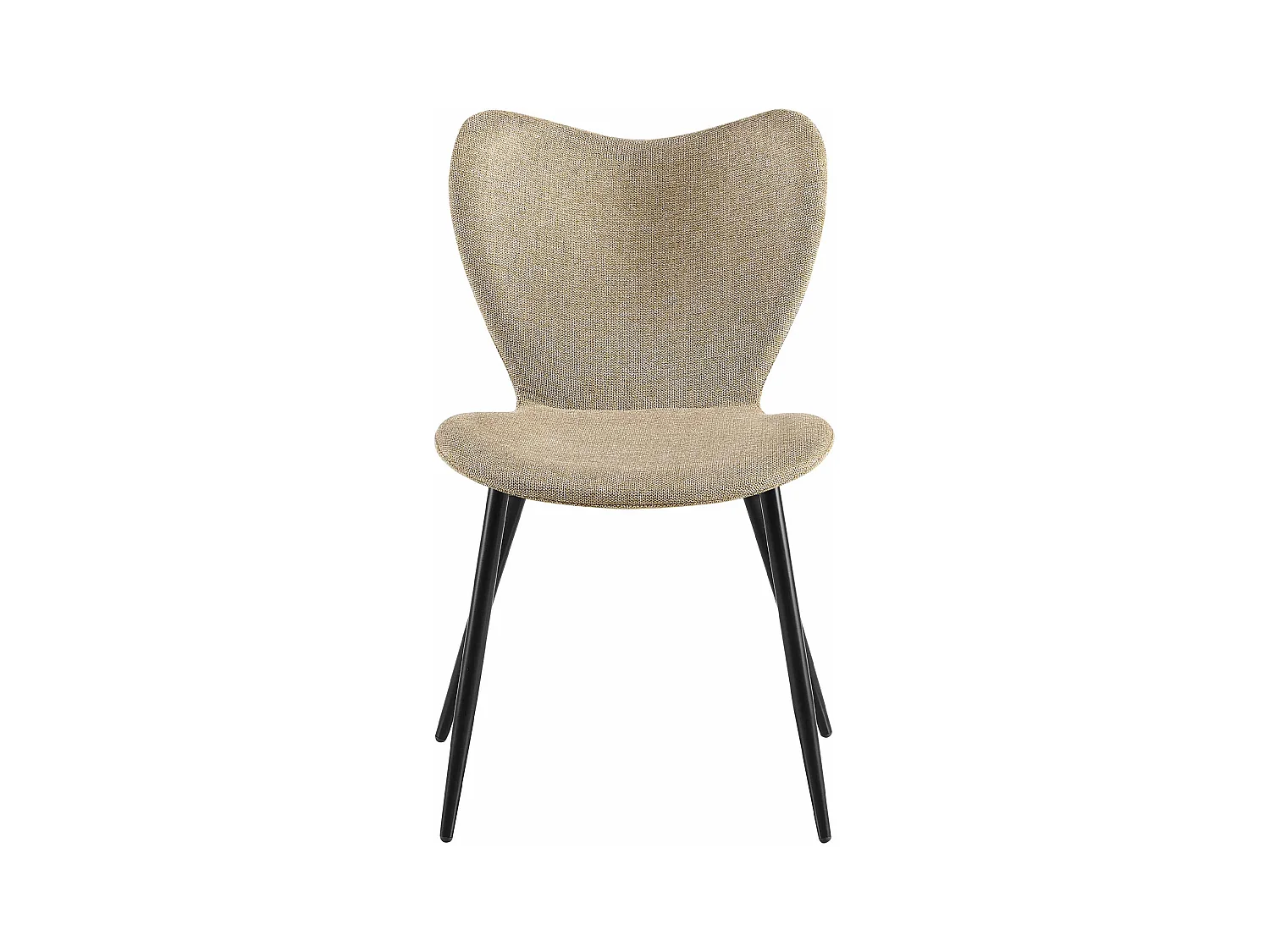 chaise salle à manger - Tissu - Taupe - Maika