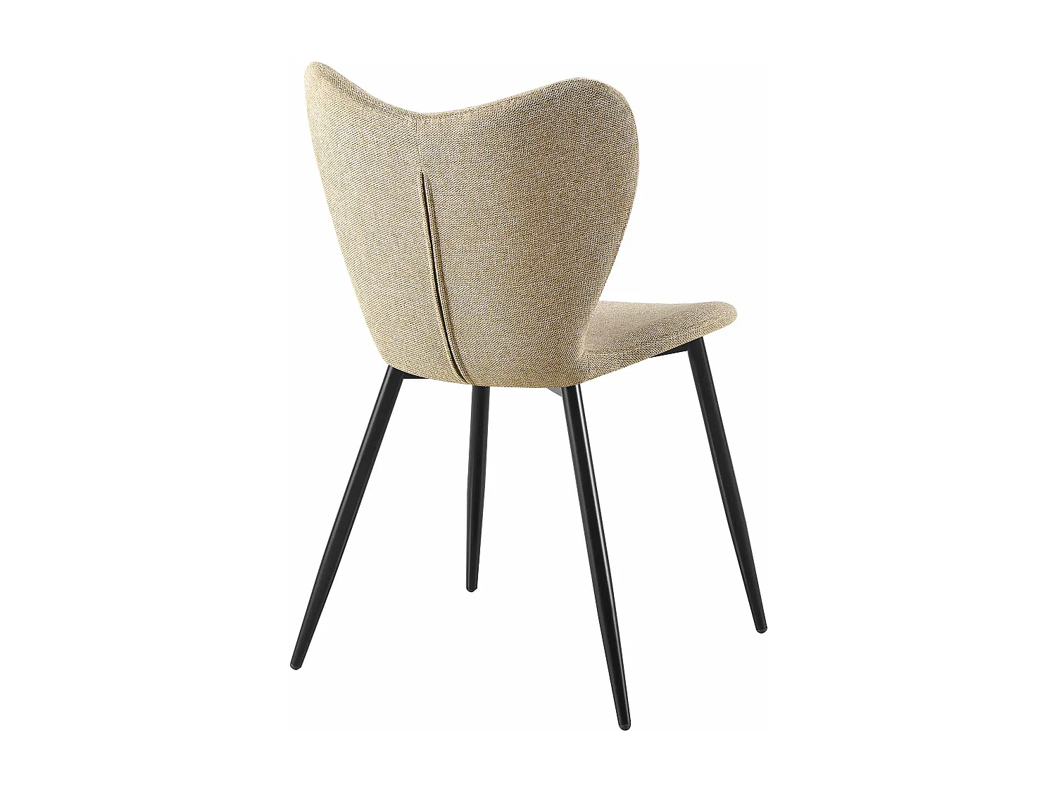 chaise salle à manger - Tissu - Taupe - Maika