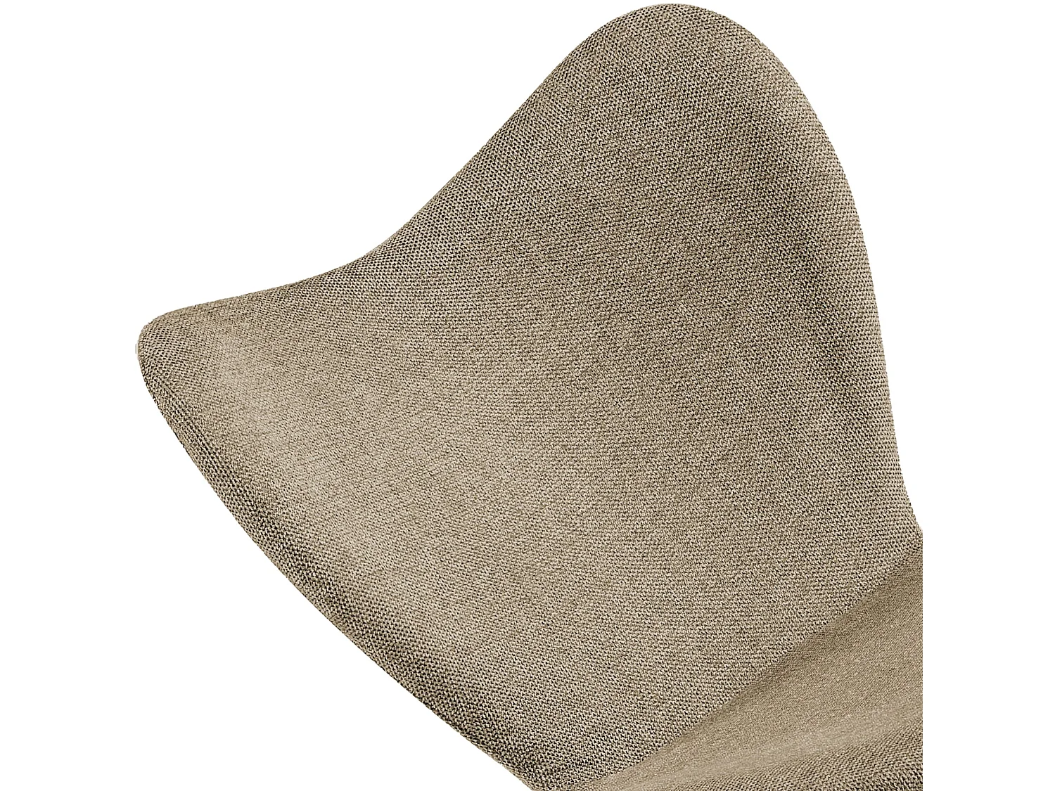 chaise salle à manger - Tissu - Taupe - Maika