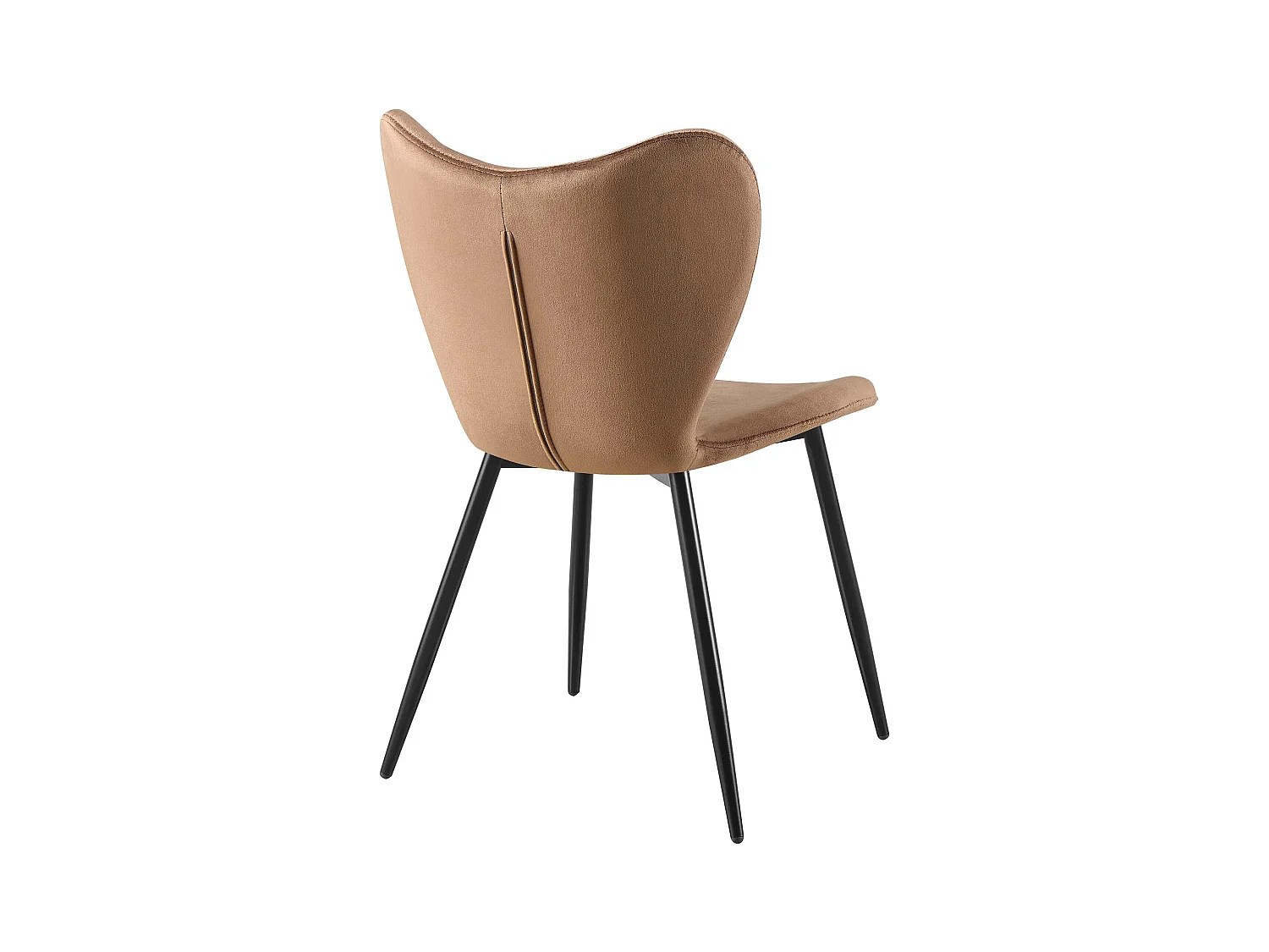 chaise salle à manger - Velours - Marron - Maika