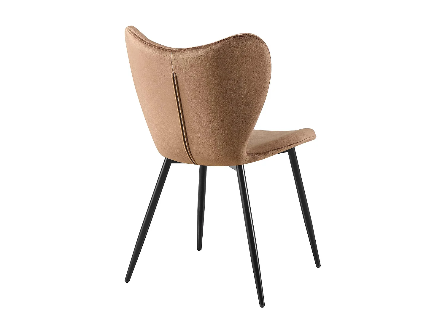 chaise salle à manger - Velours - Marron - Maika