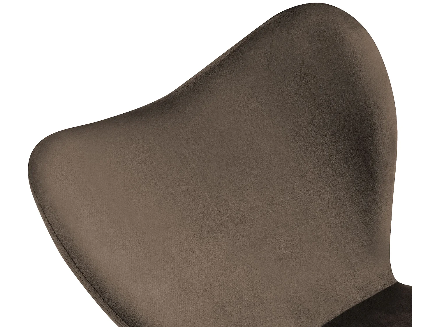 chaise salle à manger - Velours - Marron - Maika