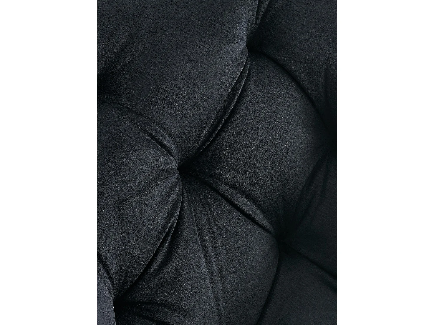 Lot de 2  chaises avec accoudoirs - Velours - Noir - Antigo