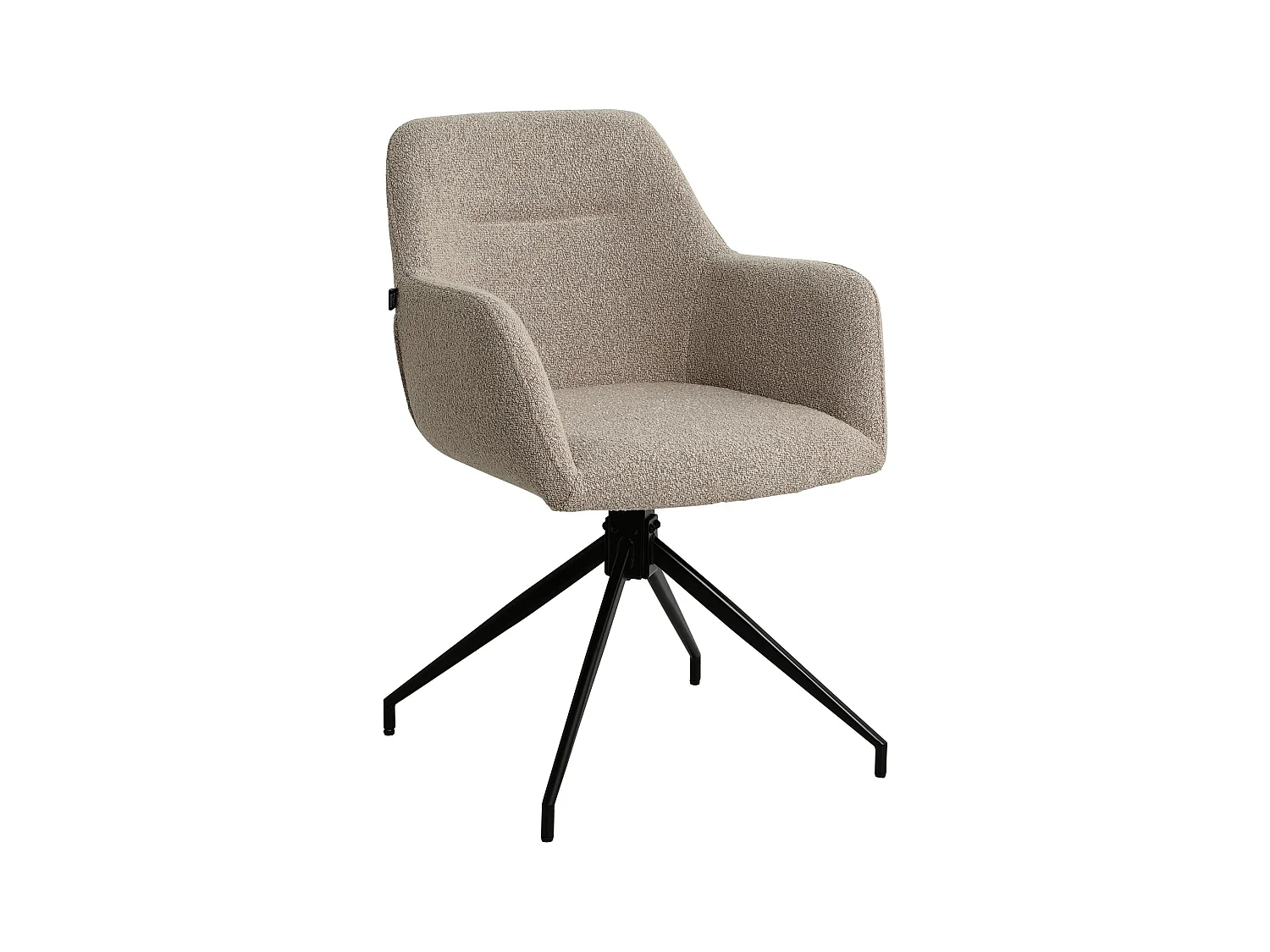 chaises avec accoudoirs - Tissu - Taupe - Merlinda