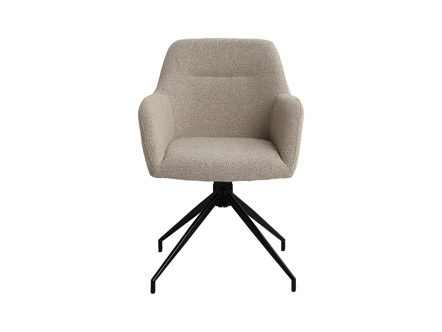 chaises avec accoudoirs - Tissu - Taupe - Merlinda