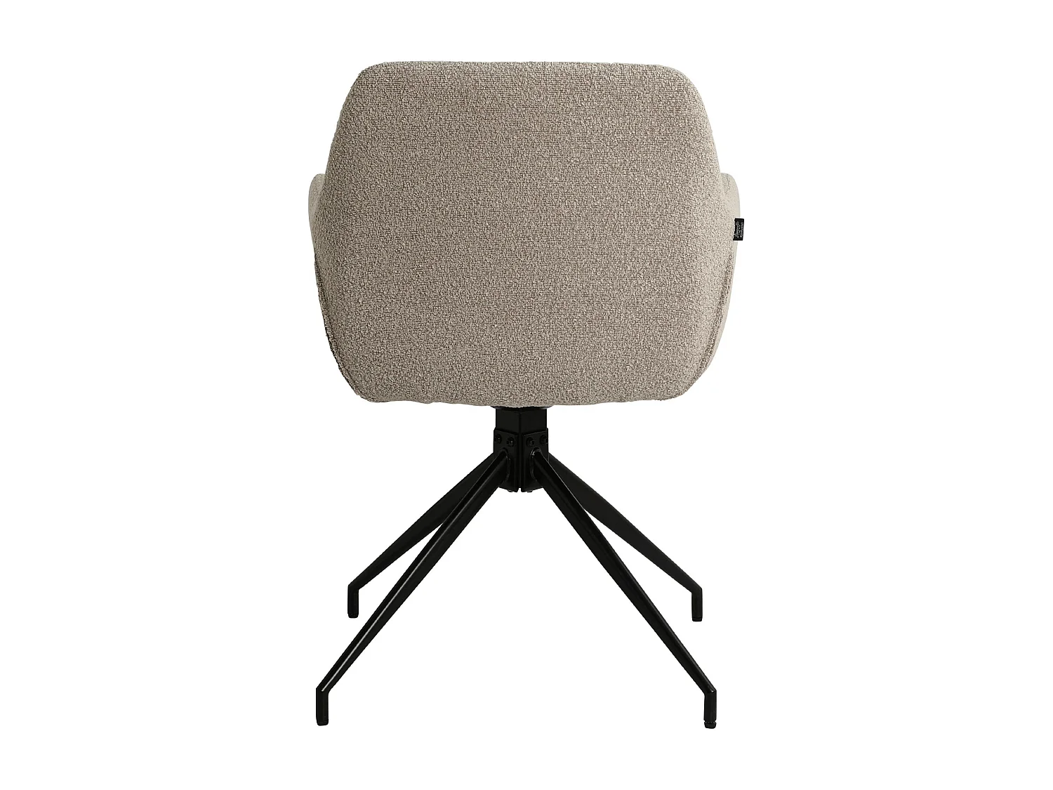 chaises avec accoudoirs - Tissu - Taupe - Merlinda