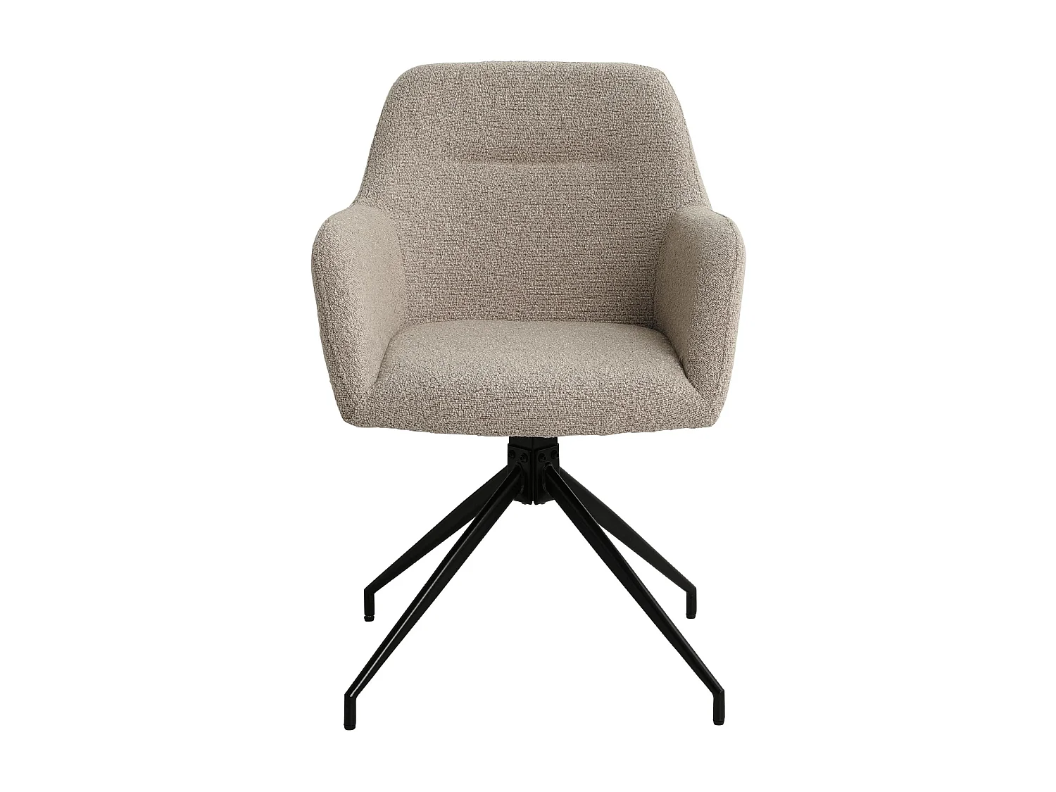 chaises avec accoudoirs - Tissu - Taupe - Merlinda