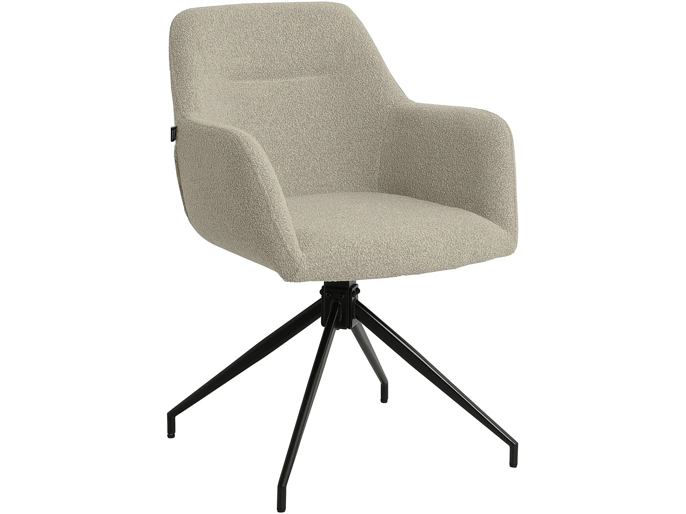 chaises avec accoudoirs - Tissu - Taupe - Merlinda