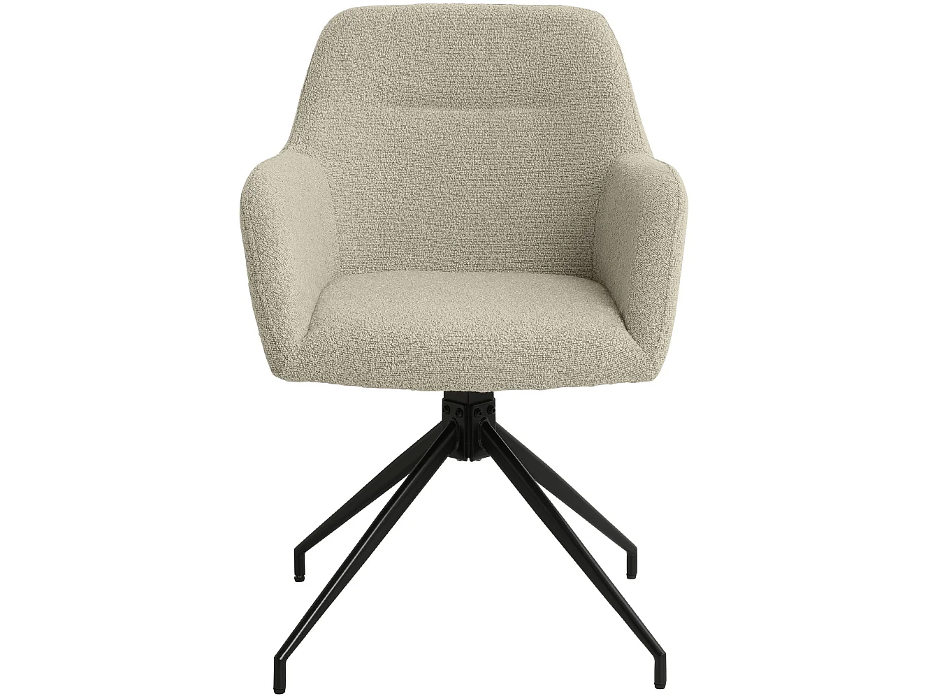 chaises avec accoudoirs - Tissu - Taupe - Merlinda