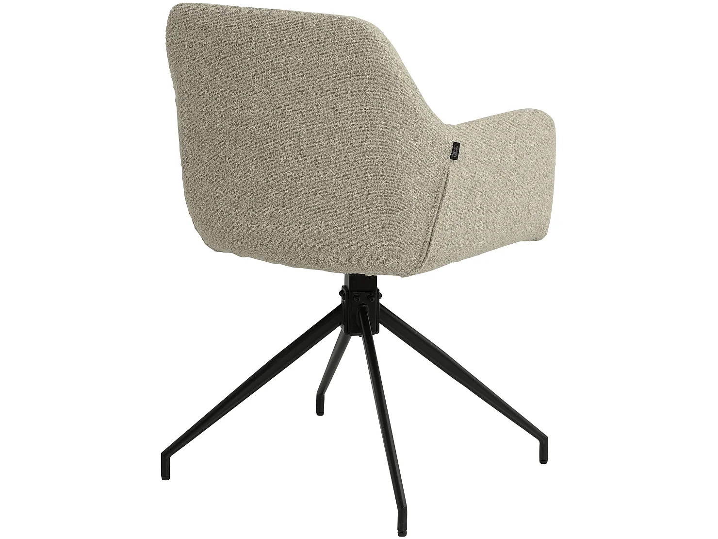 chaises avec accoudoirs - Tissu - Taupe - Merlinda