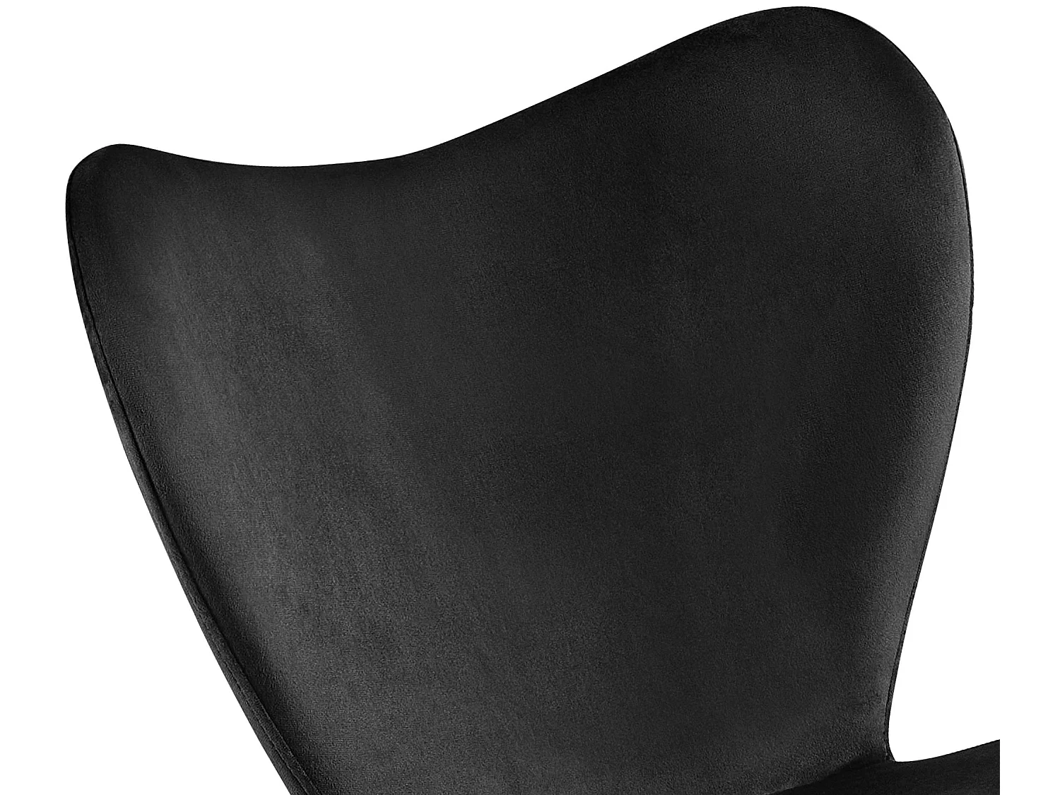 chaise salle à manger - Velours - Noir - Maika