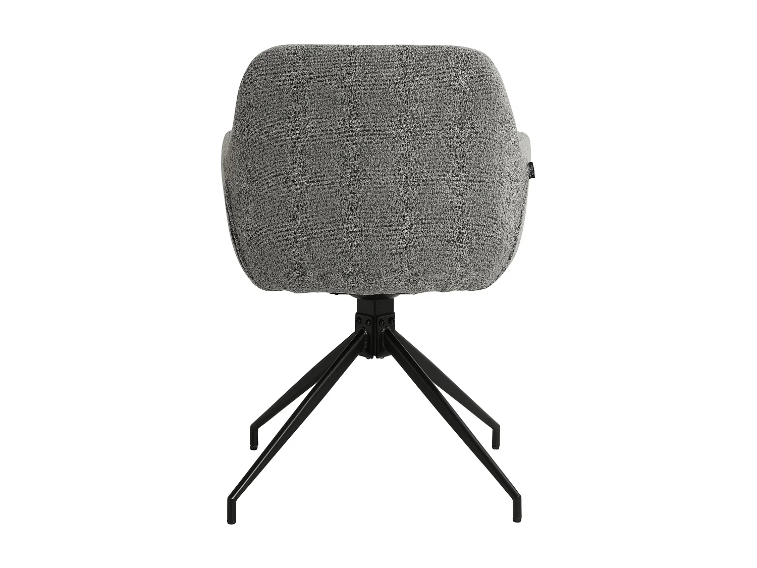 chaises avec accoudoirs - Tissu - Gris - Merlinda