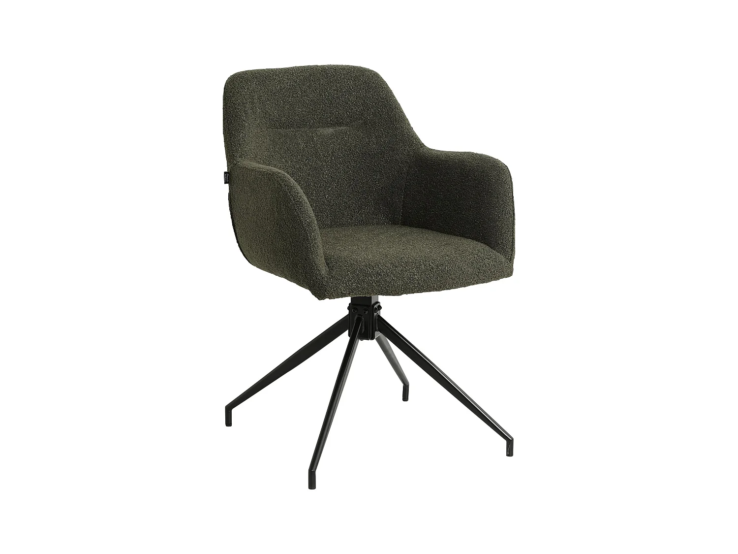 chaises avec accoudoirs - Tissu - Vert foncé - Merlinda