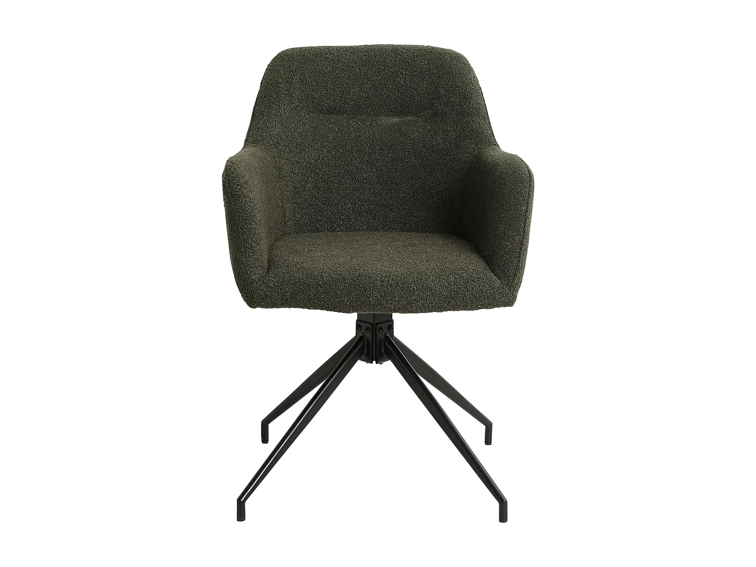 chaises avec accoudoirs - Tissu - Vert foncé - Merlinda