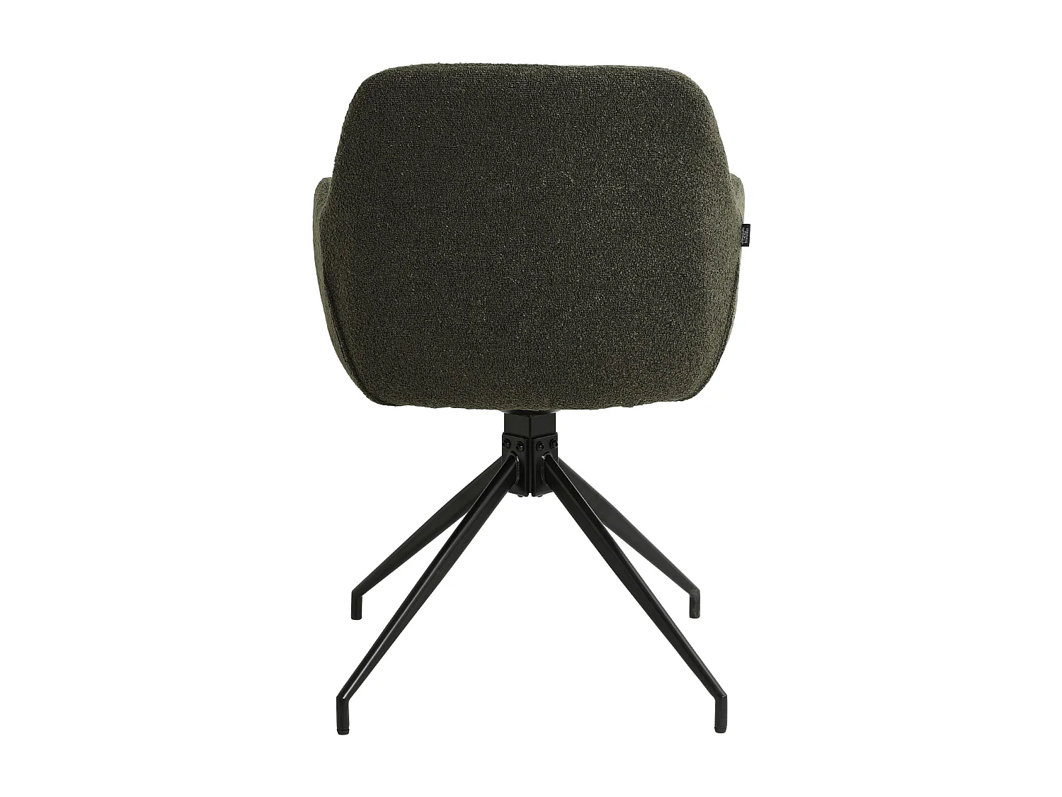 chaises avec accoudoirs - Tissu - Vert foncé - Merlinda