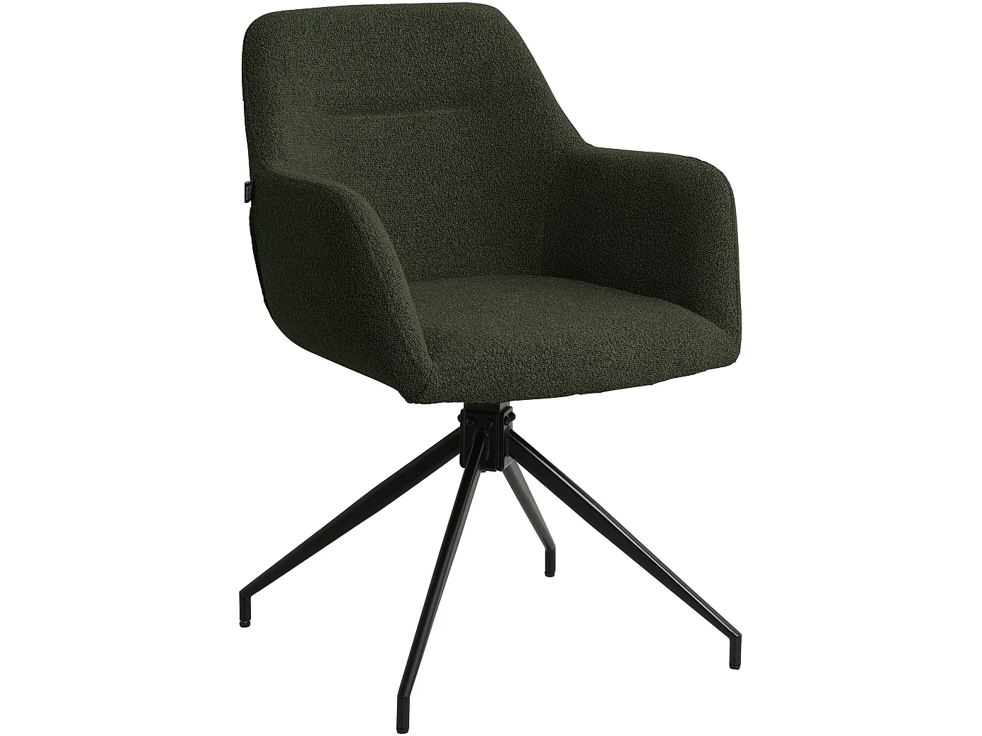 chaises avec accoudoirs - Tissu - Vert foncé - Merlinda