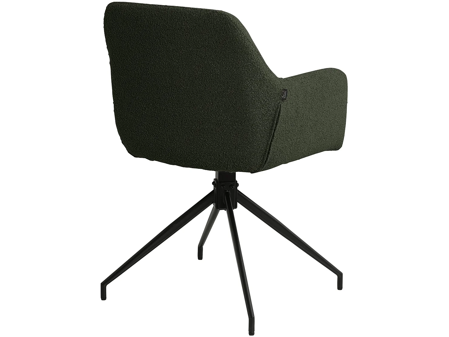 chaises avec accoudoirs - Tissu - Vert foncé - Merlinda
