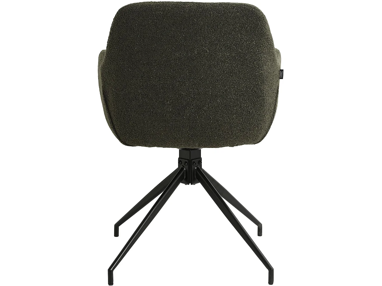 chaises avec accoudoirs - Tissu - Vert foncé - Merlinda