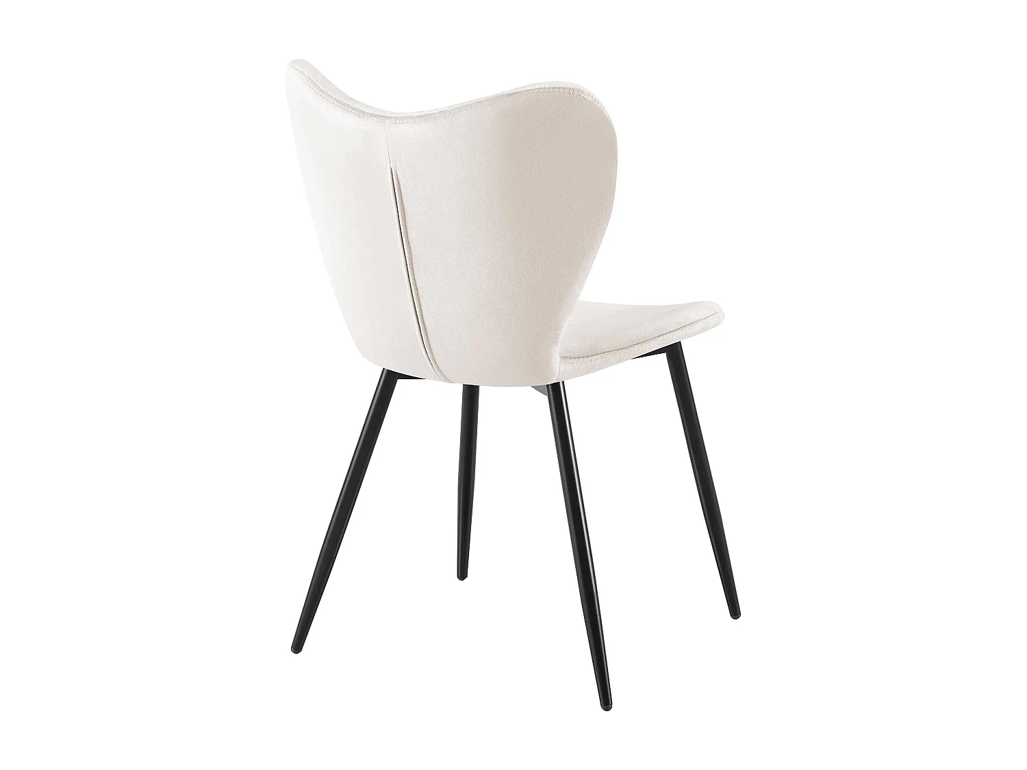 chaise salle à manger - Velours - Gris - Maika