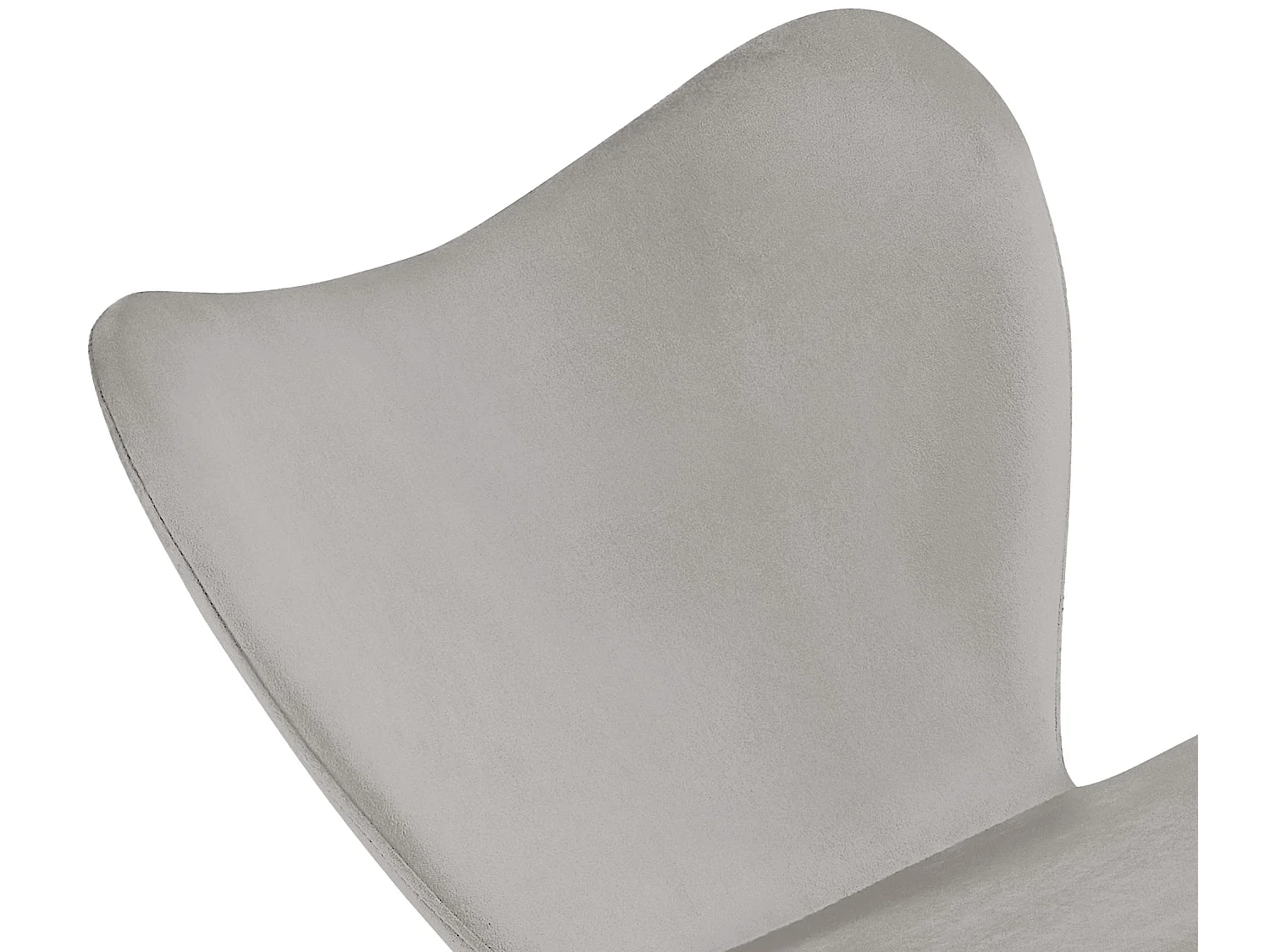 chaise salle à manger - Velours - Gris - Maika