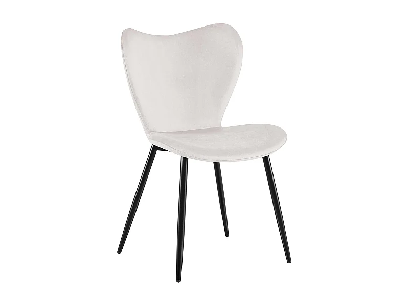 chaise salle à manger - Velours - Gris - Maika