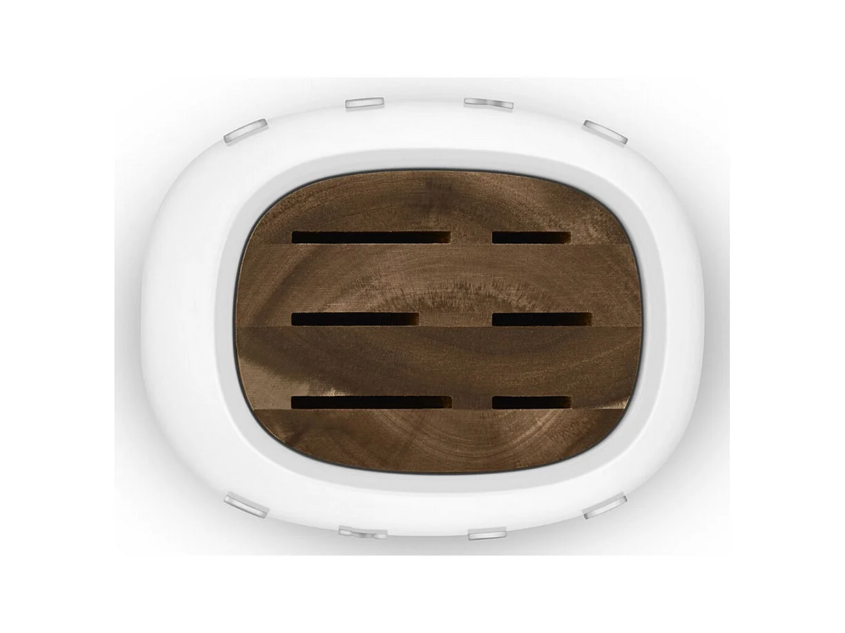 Smeg Bloc de 6 couteaux blanc - KBSF02WH