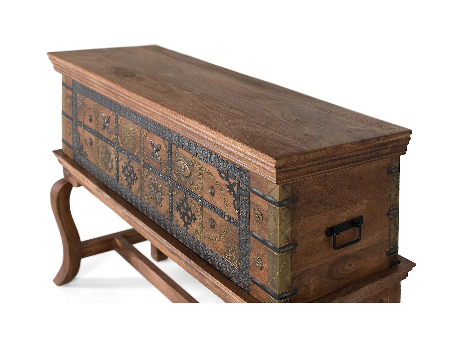 Console antique en bois de manguier