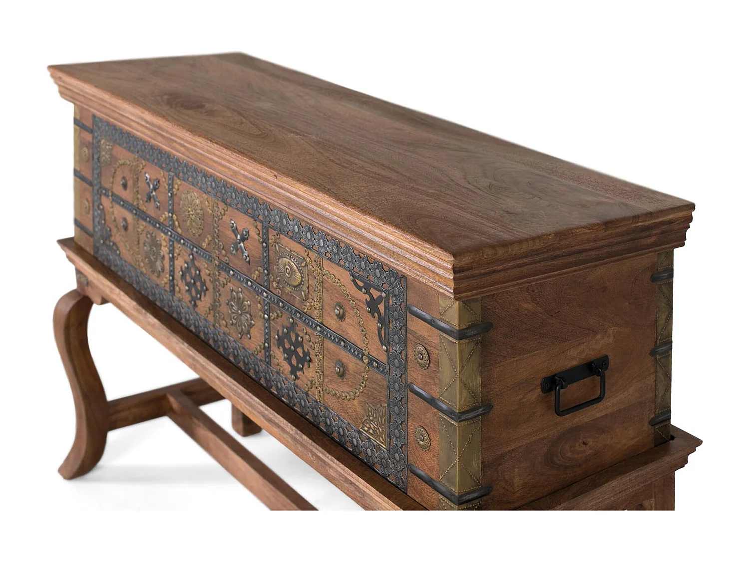 Console antique en bois de manguier